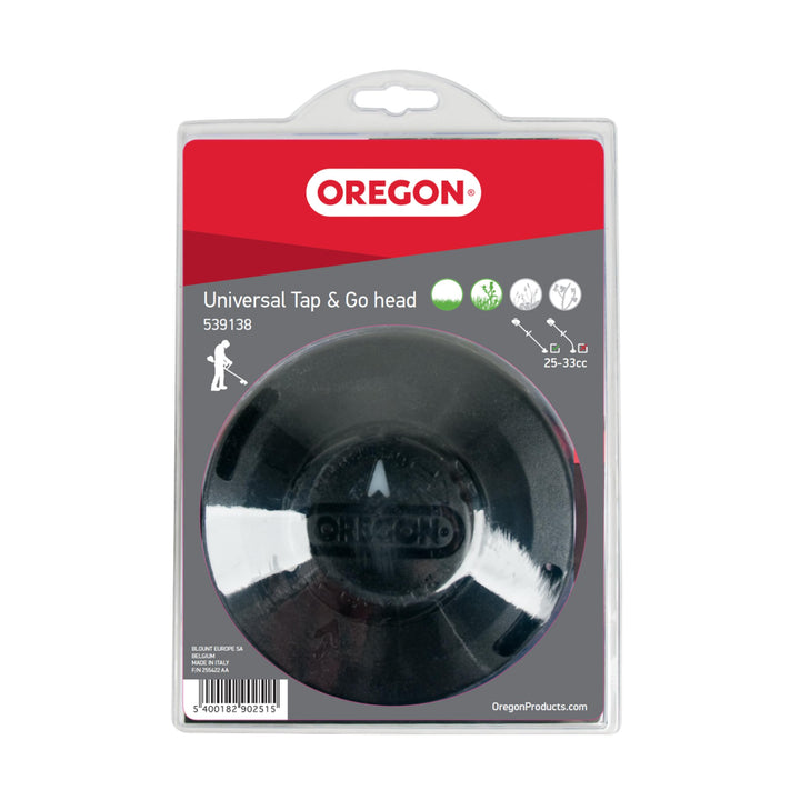 Oregon Universal-Fadenkopf Tap & Go, geeignet für die meisten Freischneider/Rasentrimmer mit geradem
