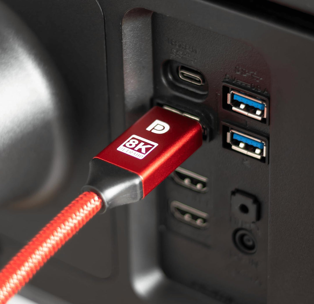 Reagle DisplayPort Kabel 1.4 DP 8K@60Hz 4K@144Hz 2K@240Hz, FreeSync, G-Sync Display Port für Monitor