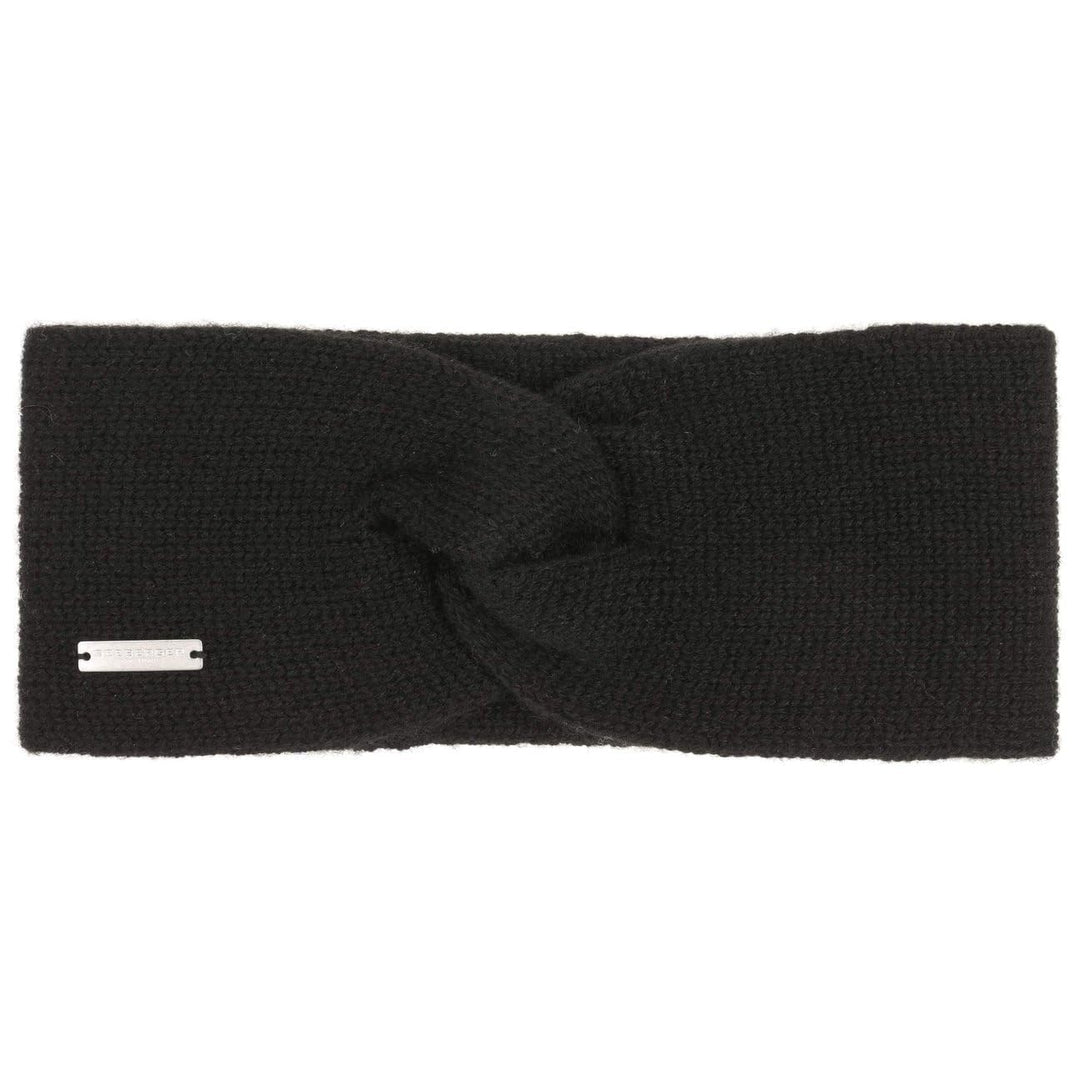 Seeberger Lasuna Kaschmir Stirnband Stirnwärmer Headband Ohrenschutz Headband (One Size - schwarz) 1