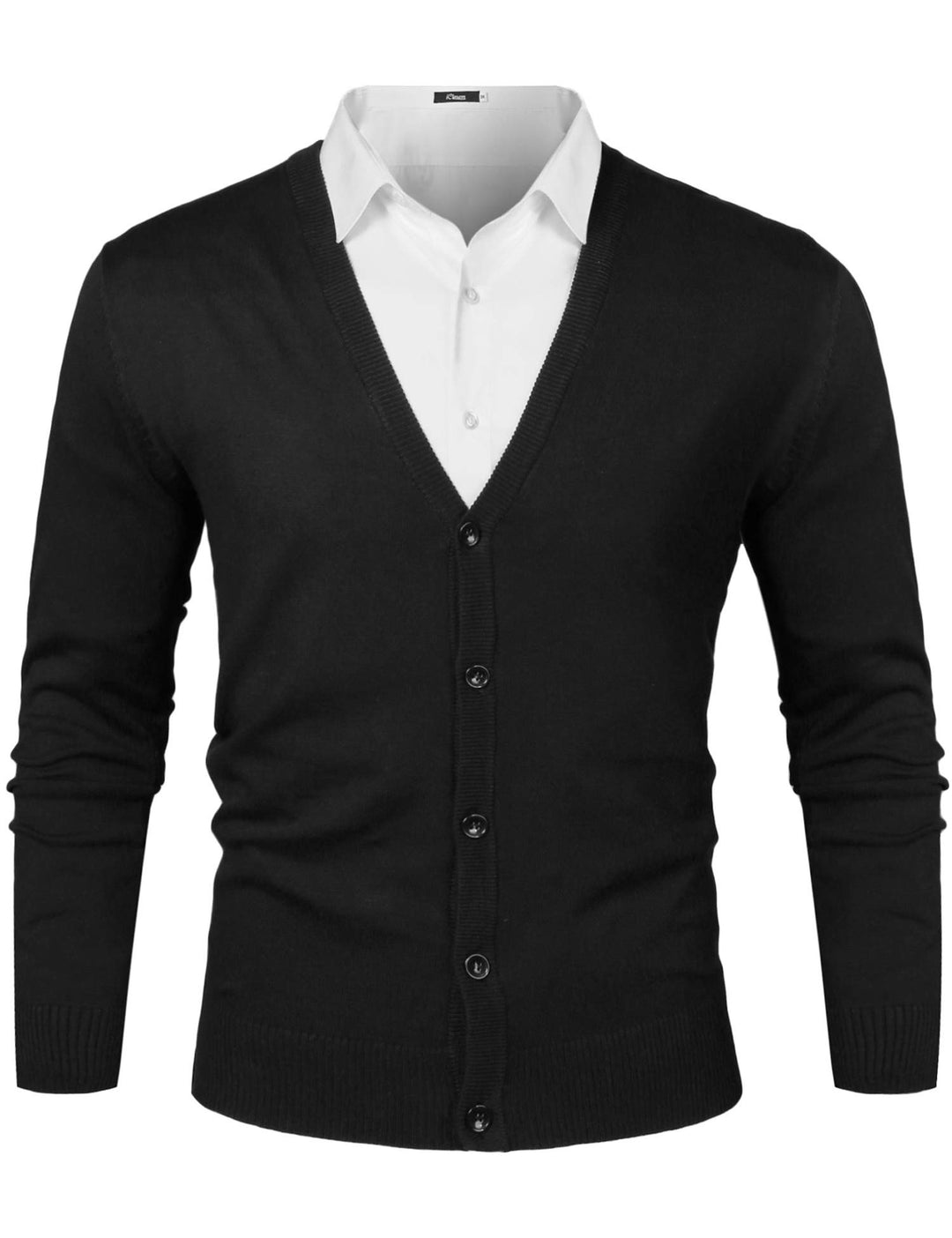 iClosam Strickjacke Herren Cardigan V Ausschnitt Pullover Jacke Mit Knöpfen Leichte Strickjacken Win