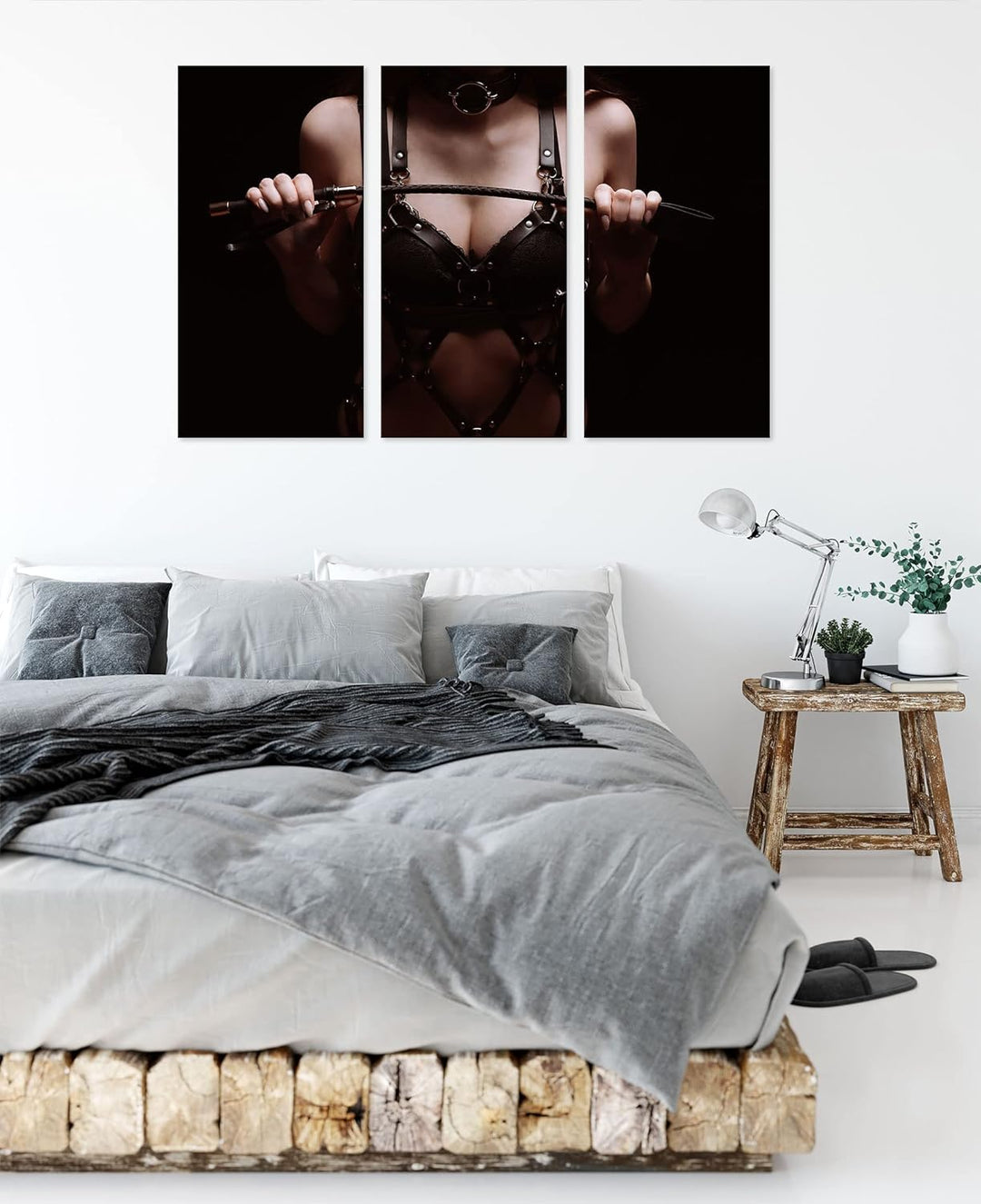 Domina als Leinwandbild 3 teilig | Grösse: 120x80 cm | Wandbild | Kunstdruck | fertig bespannt