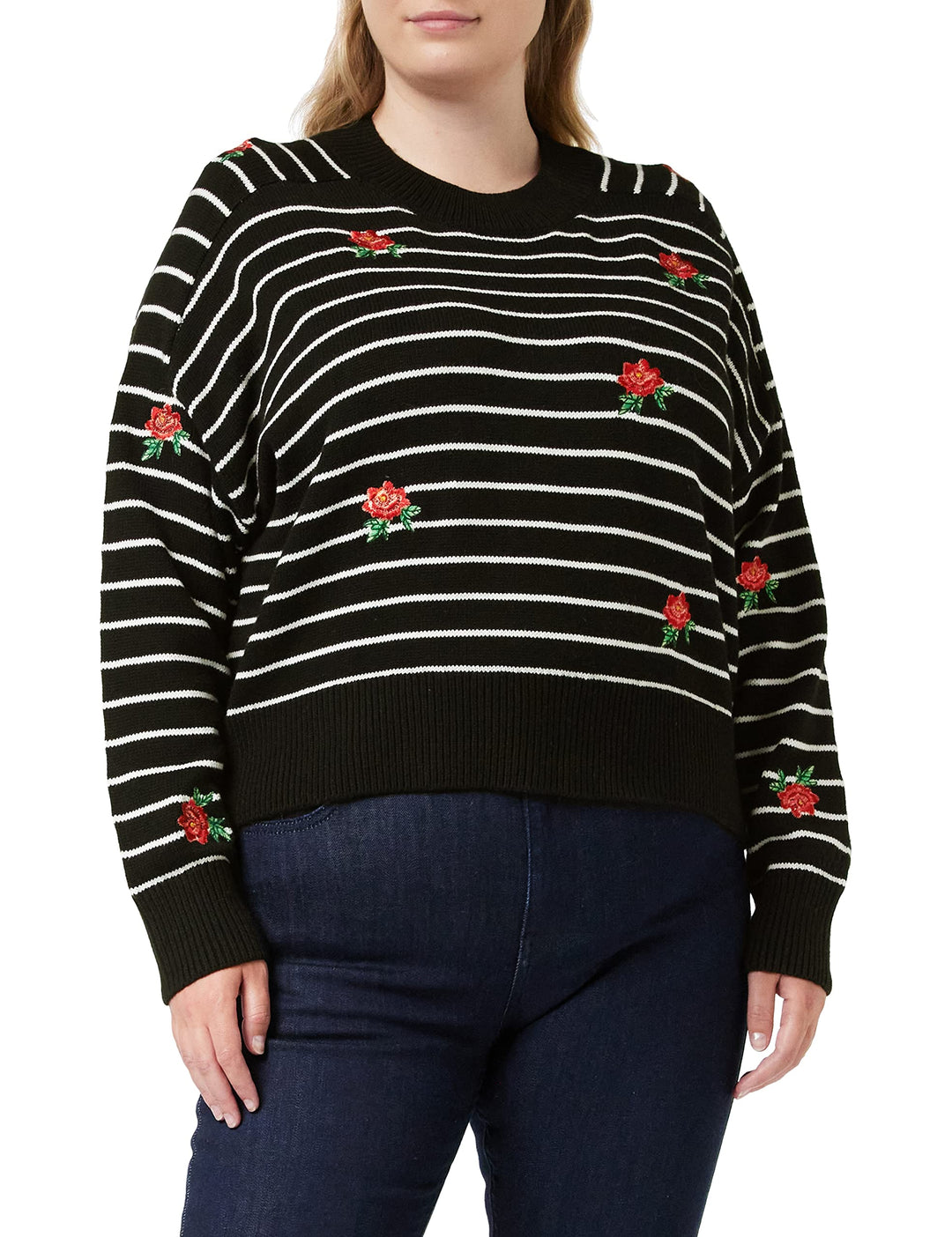 Desigual Damen JERS_Saint Tropez Pullover M Schwarz, M Schwarz