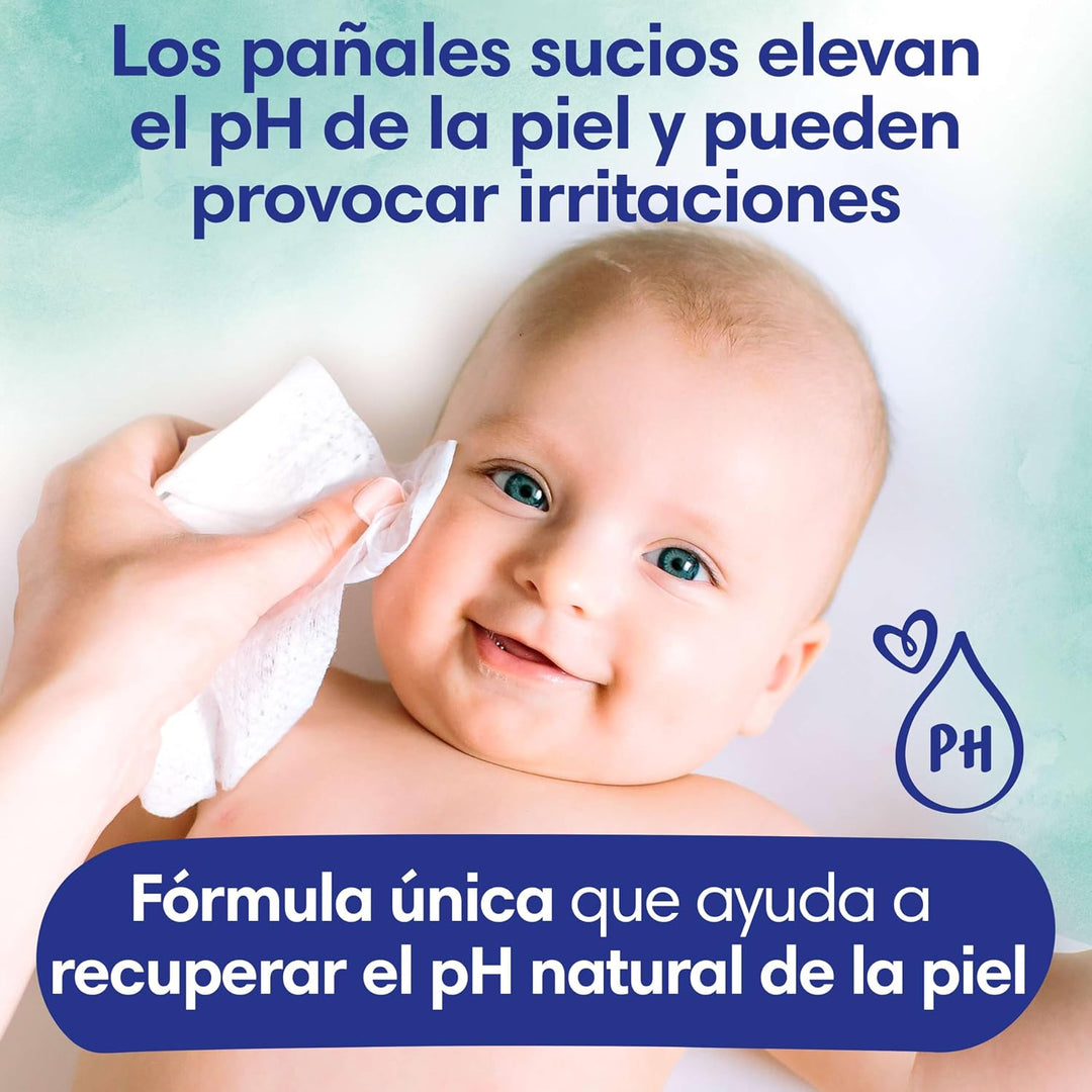 Dodot Pure Aqua Baby Reinigungstücher, 9 Packungen mit 48 Stück = 432 Tücher, hilft bei der Wiederhe
