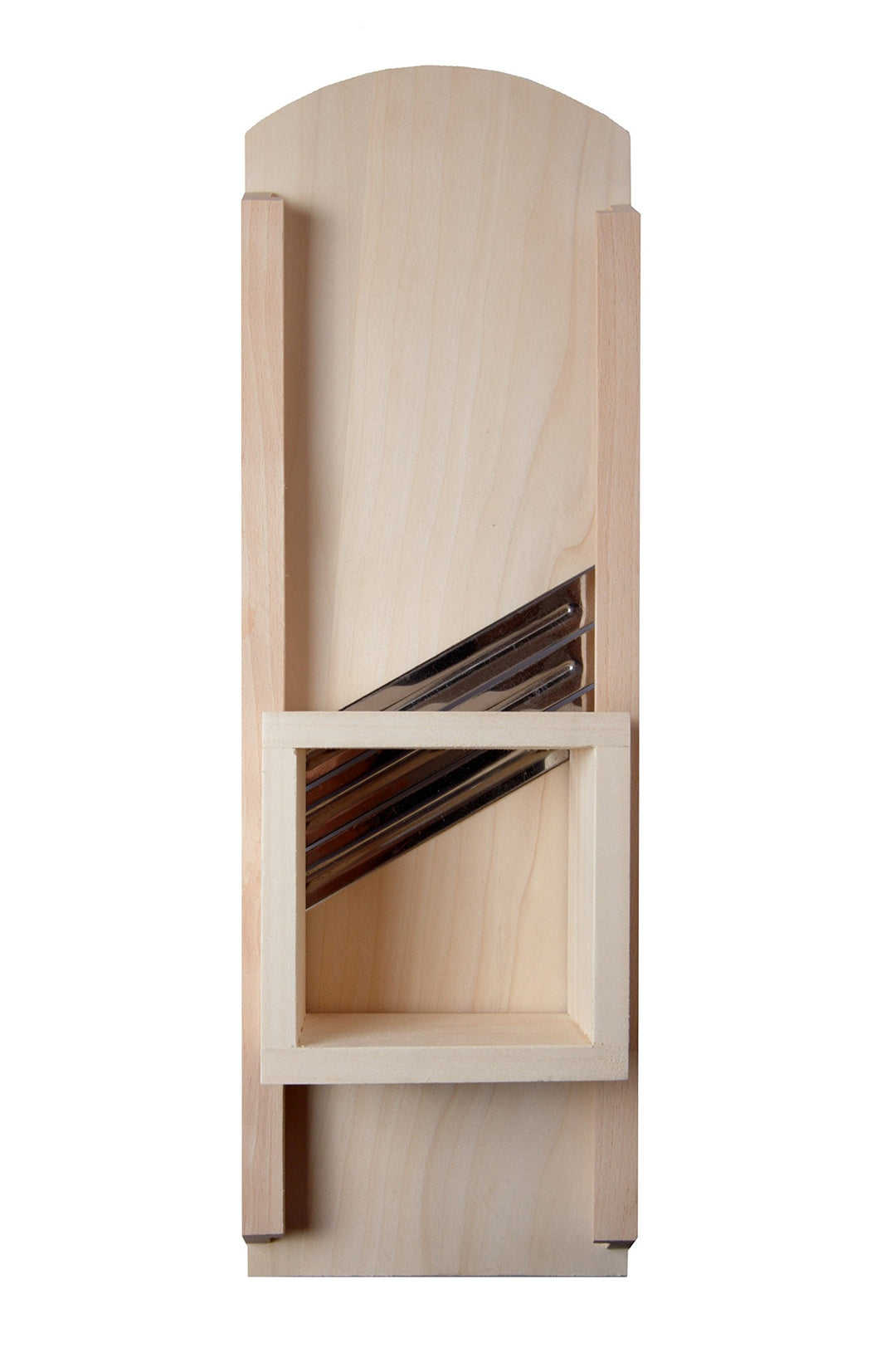 Krauthobel klein Classic aus Pappelholz , 3-Messer aus Edelstahl, 18x55 cm