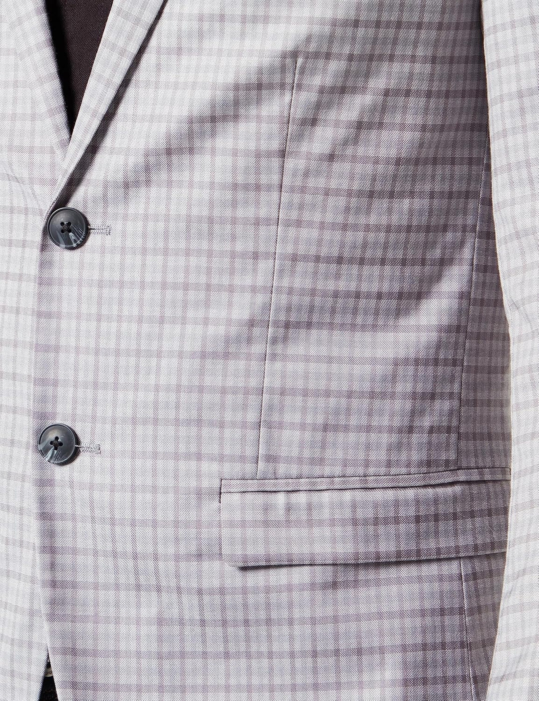 JACK & JONES Herren Jprfranco Check Blazer Anzugjacke 52 Light Grey Melange/Checks:super Slim Fit, 5