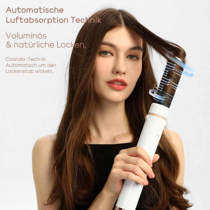 5 IN 1 MaxAIR Styler, PARWIN PRO BEAUTY Haartrockner Warmluftbürste Set, Rundbürstenföhn, Lockenstab