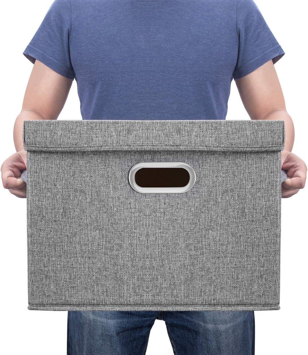TYEERS Aufbewahrungsbox mit Deckel Gross, Stoff, Faltbare, Waschbare, Kisten Aufbewahrung mit Deckel