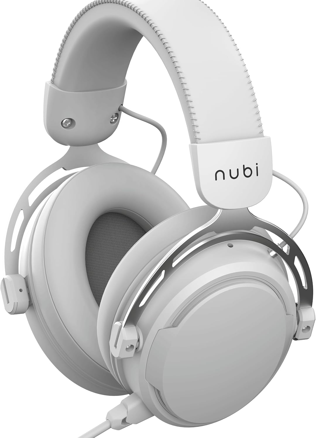 Nubi NH1 Pro White - Kabelloses Gaming-Headset mit Mikrofon (Bluetooth, 2,4 GHz und USB)
