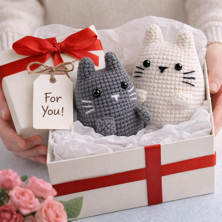 Häkelset Für Anfänger, Häkelset Tiere Mit Katze Amigurumi Als Crochet Set Häkeln Mit Häkel Zubehör U