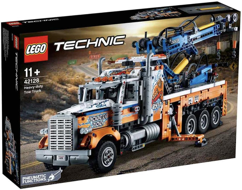 LEGO 42128 Technic Schwerlast-Abschleppwagen, Modellbauset, Technik für Kinder, Kran-Spielzeug, Gesc