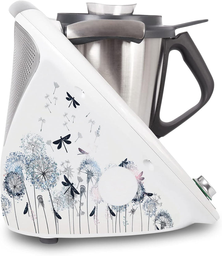 Deko Schutz Aufkleber kompatibel mit Küchenmaschine Thermomix TM6 Design Sticker Klebefolie Zubehör