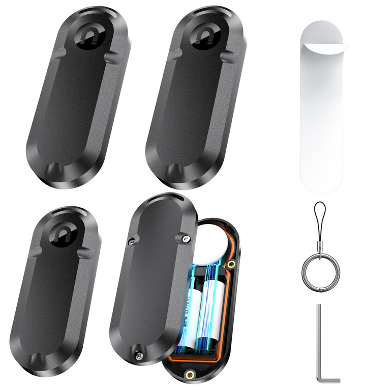 10-jährige Lebensdauer der Lebensdauer für Airtag 4-Pack, Langlastschutz Batterie, wasserdichtes Hal