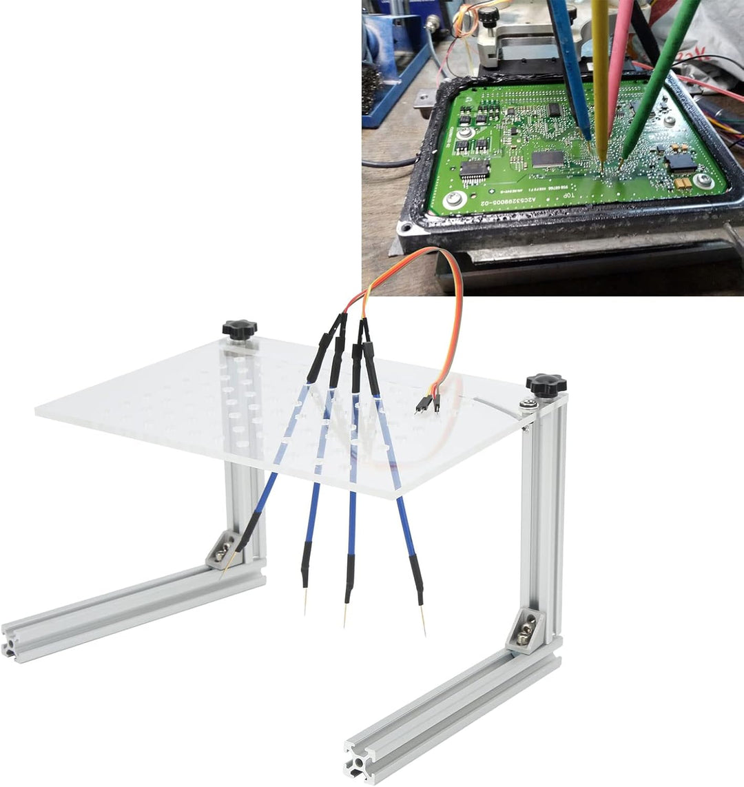 BDM-Rahmenhalterung, Silberne LED BDM-Rahmenhalterung Multifunktions-ECU-Programmierwerkzeug mit 4 S