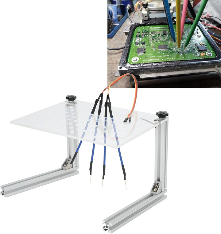 BDM-Rahmenhalterung, Silberne LED BDM-Rahmenhalterung Multifunktions-ECU-Programmierwerkzeug mit 4 S