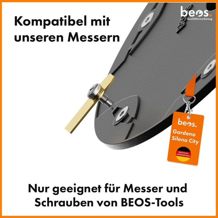 BEOS® Premium Mähroboter Tuning - Drehscheibe kompatible mit Gardena City - Messerteller für 6X Klin