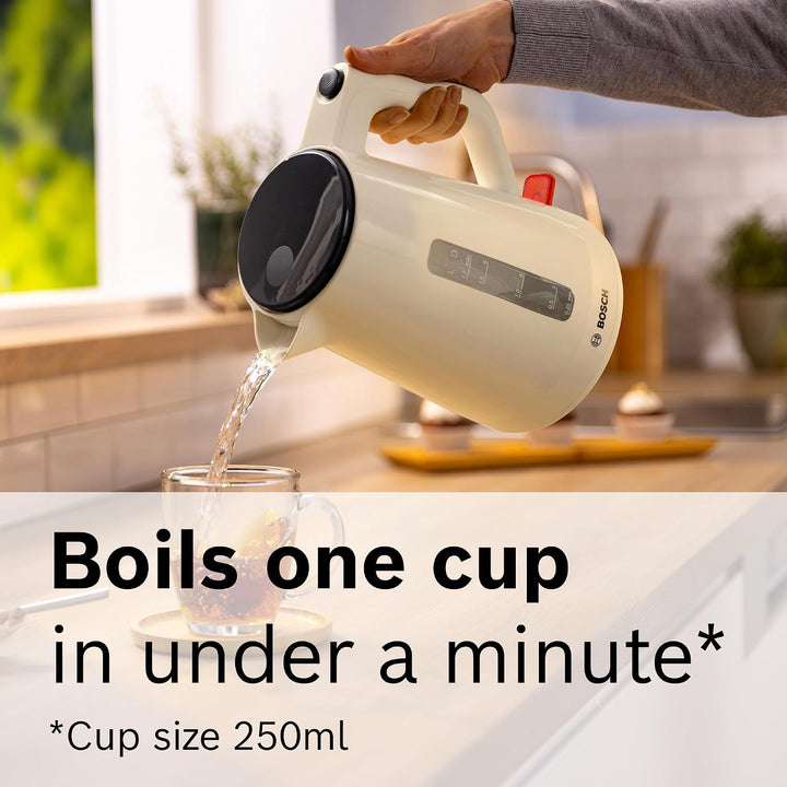 Bosch MyMoment Wasserkocher 1,7 l 3000 W Beige (MYMOMENT DELIGHT KETTLE - CREAM)