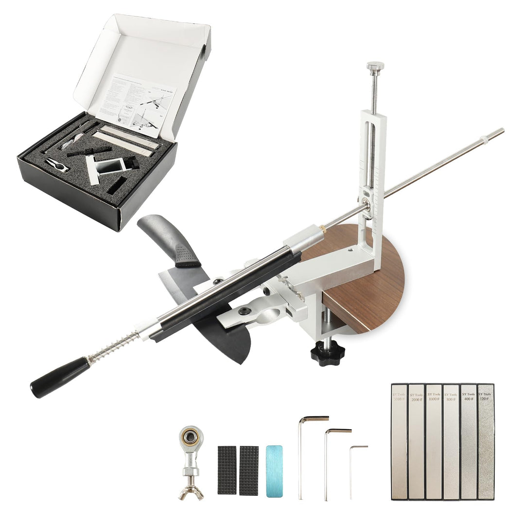 Messerschärfer Profi, Knife Sharpener, Messerschleifer Aluminium 360° Flip Drehung mit Festem Winkel