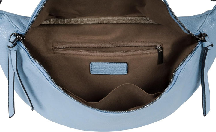 styleBREAKER Damen Halbmond Crossbody Schultertasche, abnehmbarer verstellbarer Schultergurt, Einfar