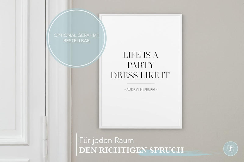 Papierschmiede® Bilder Home XXL Kunstdruck A1 (59,4x84,1 cm) Spruch Poster Zuhause Schrift Bild Wand