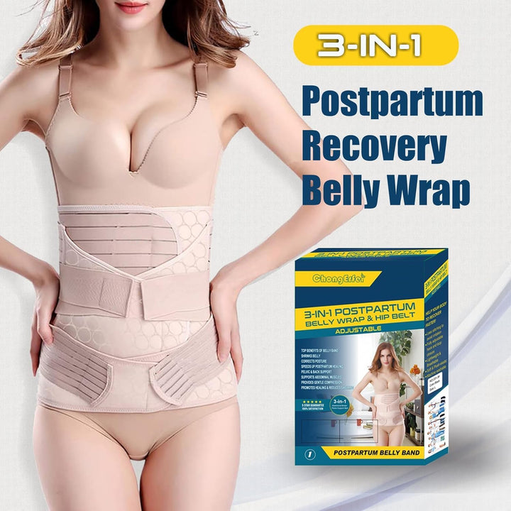 3 in 1 Postpartale Bauch Unterstützung Erholung Gürtel - Postpartum Gürtel für Damen - Postnatal Bau