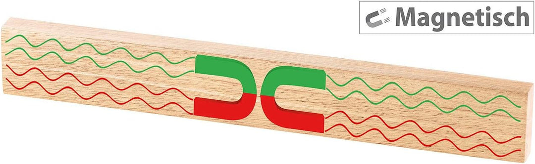 Rosenstein & Söhne Magnet-Messer-Halter: Durchgehende Magnet-Messerleiste, echtes Eichen-Holz, massi