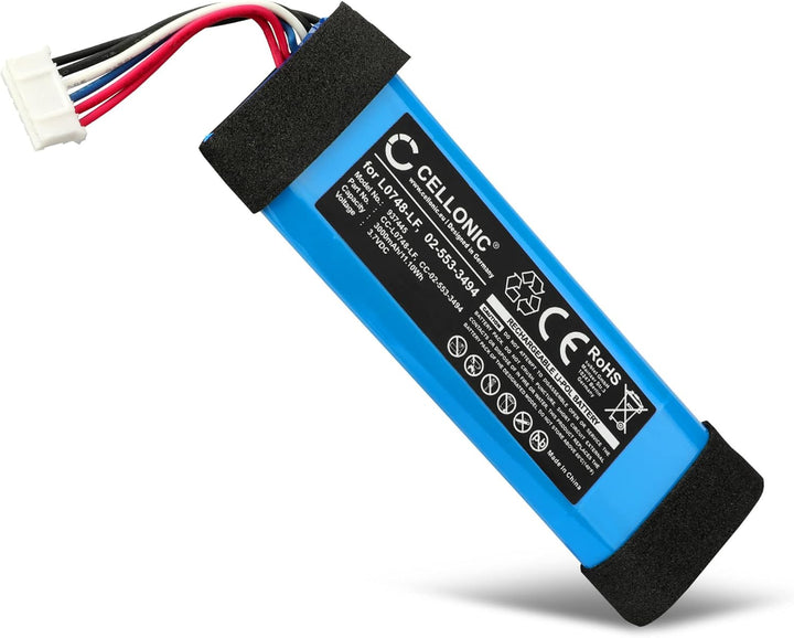 CELLONIC, Lautsprecherakku kompatibel mit JBL Flip Essential (3000mAh, 3.7V) 1x Ersatzakku L0748-LF,