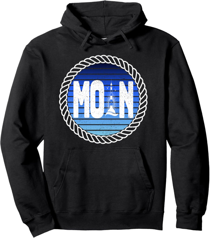 Moin Leuchtturm - maritimes Nordsee & Ostsee Urlaubsdesign Pullover Hoodie