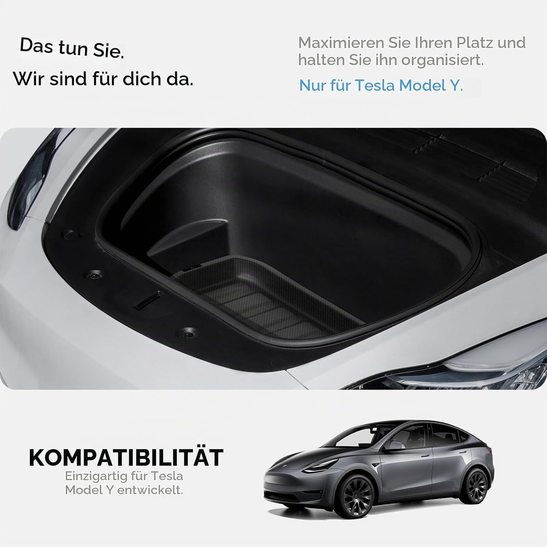 Spigen Tesla Model Y (~2024) Vordere Kofferraummatte, Stossfestes XPE-Material zum Schutz der Innenf
