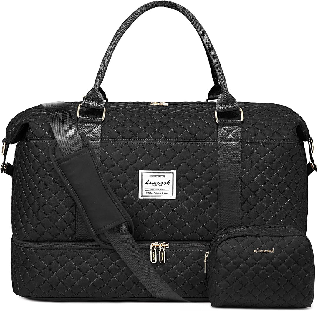 LOVEVOOK Reisetasche Damen Sporttasche Gross Weekender Travel Duffle Bag mit Kosmetiktasche Handgepä