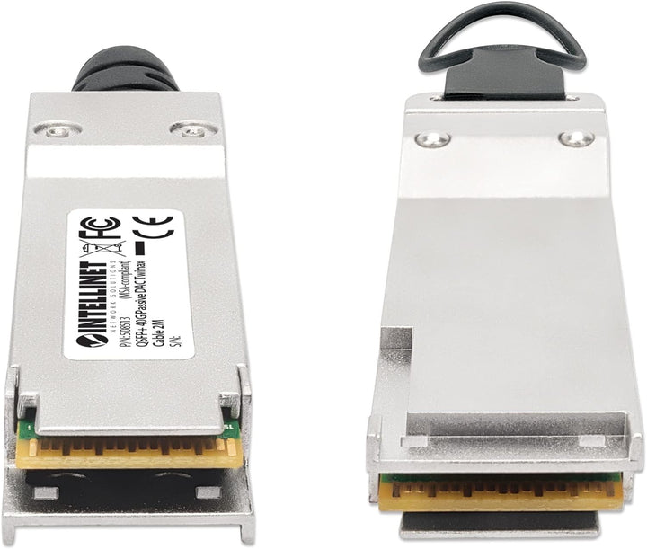 Intellinet QSFP+ 40G Passives DAC Twinax-Kabel QSFP+ auf QSFP+, 2 m, MSA-konform für maximale Kompat