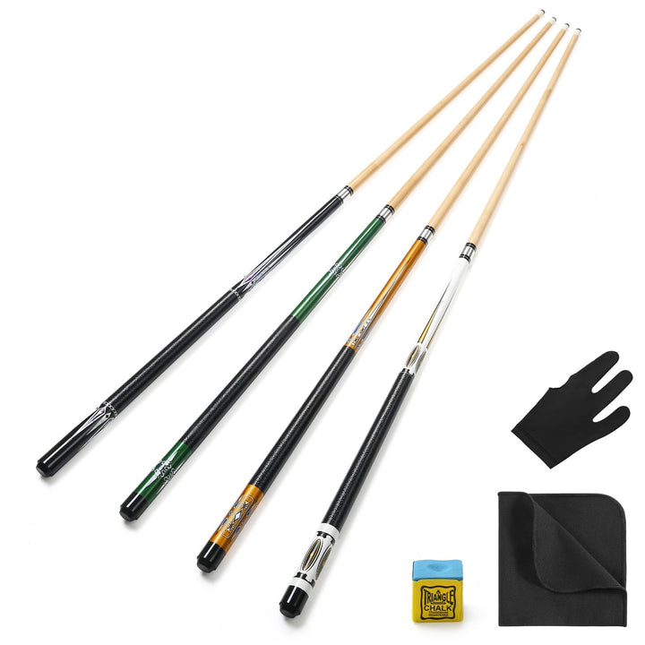 ASMPCUE Pool Queue, 58 Zoll Billard Queue Hardwood Pool Cue 13mm Spitzen für Professionelle Billards
