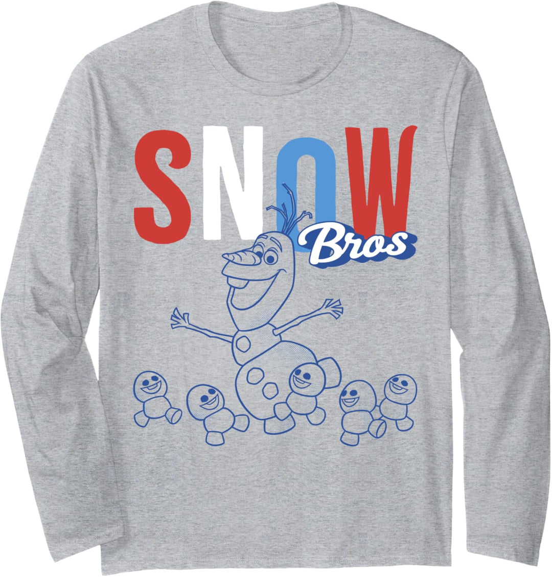 Disney Frozen Olaf Snow Bros Outline Langarmshirt