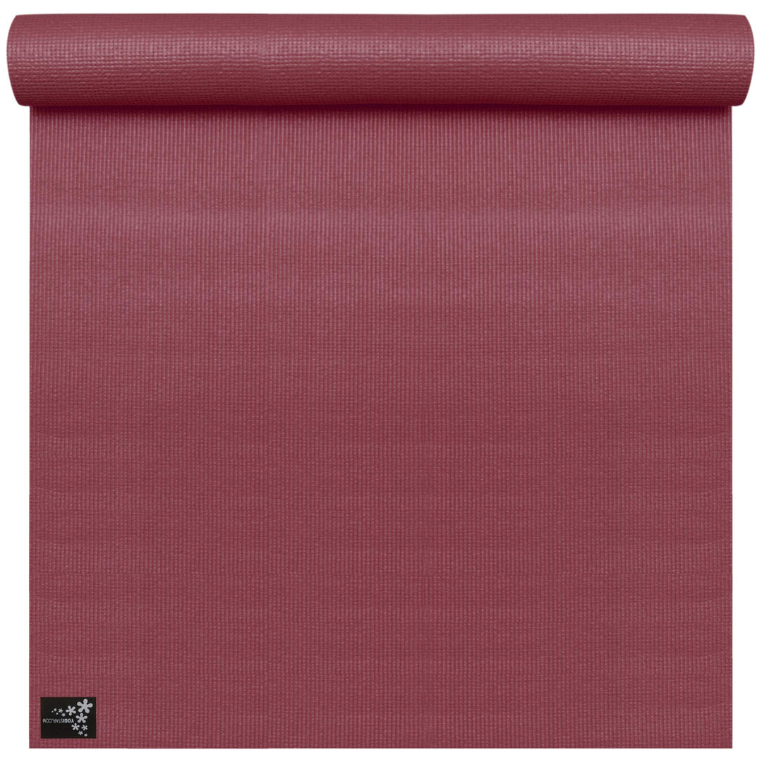 Yogistar Yogamatte Basic XXL - rutschfest und sehr gross - 7 Farben Bordeaux