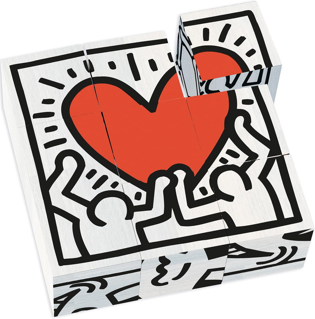Vilac 9227 Keith Haring Würfelset 9 Stück, Mehrfarbig