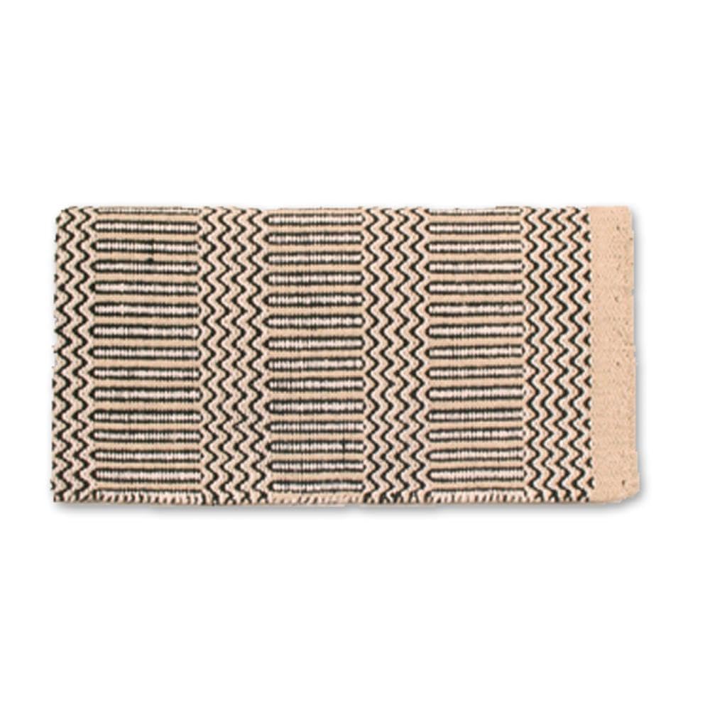Mayatex Ramrod Satteldecke Doubleweave 32 x 64" Sand/Black/White, 32 x 64" Sand/Black/White