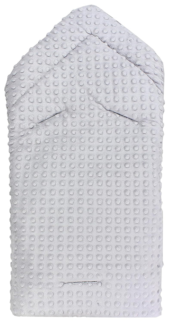 TupTam Baby Winter Einschlagdecke Babydecke 75x75cm für Autositz Babyschale Wattiert Minky Baumwolle