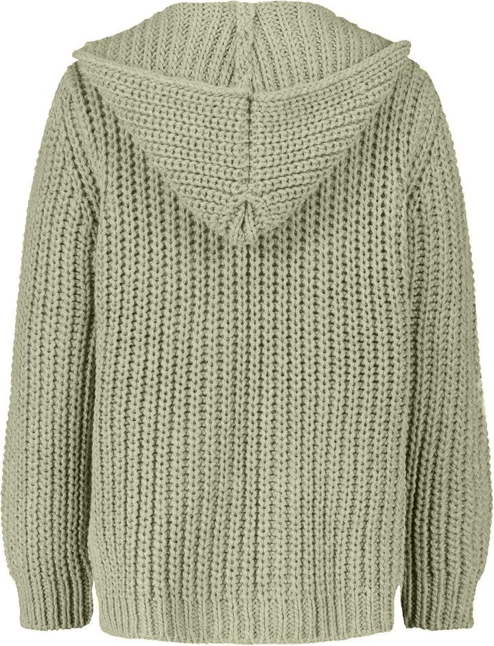 Cartoon Damen Strick-Cardigan mit Kapuze 42 Four Leaf Clover, 42 Four Leaf Clover
