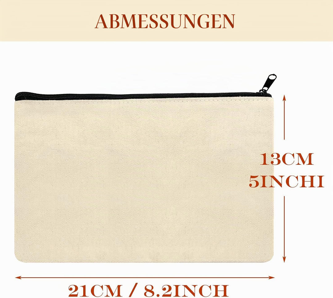32 Stücke Stoffbeutel Bemalen, DIY Blanko Stoff Federmäppchen, Blanko Stoffbeutel Zum Bemalen, Kosme