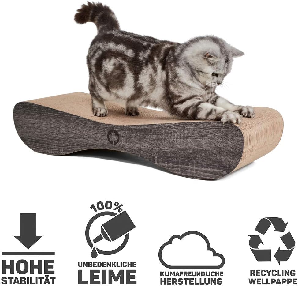CanadianCat Company | XXL Satellite 2.0 Lounge | dunkelgrau | Kratzmöbel, Kratzbrett | Katzen Pappe