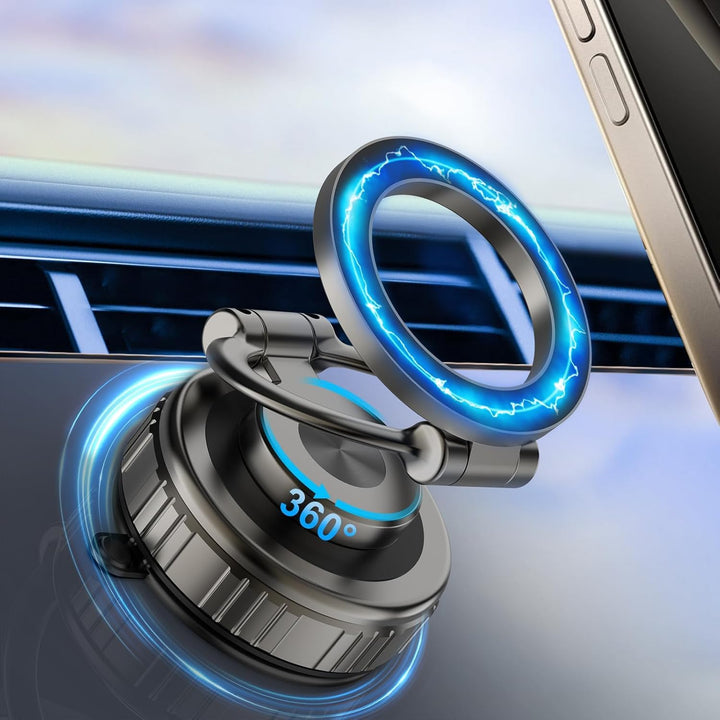 Kairiyard Upgraded Vakuum Magnetischer Handyhalterung Auto für Magsafe Autohalterung,360° drehbare V