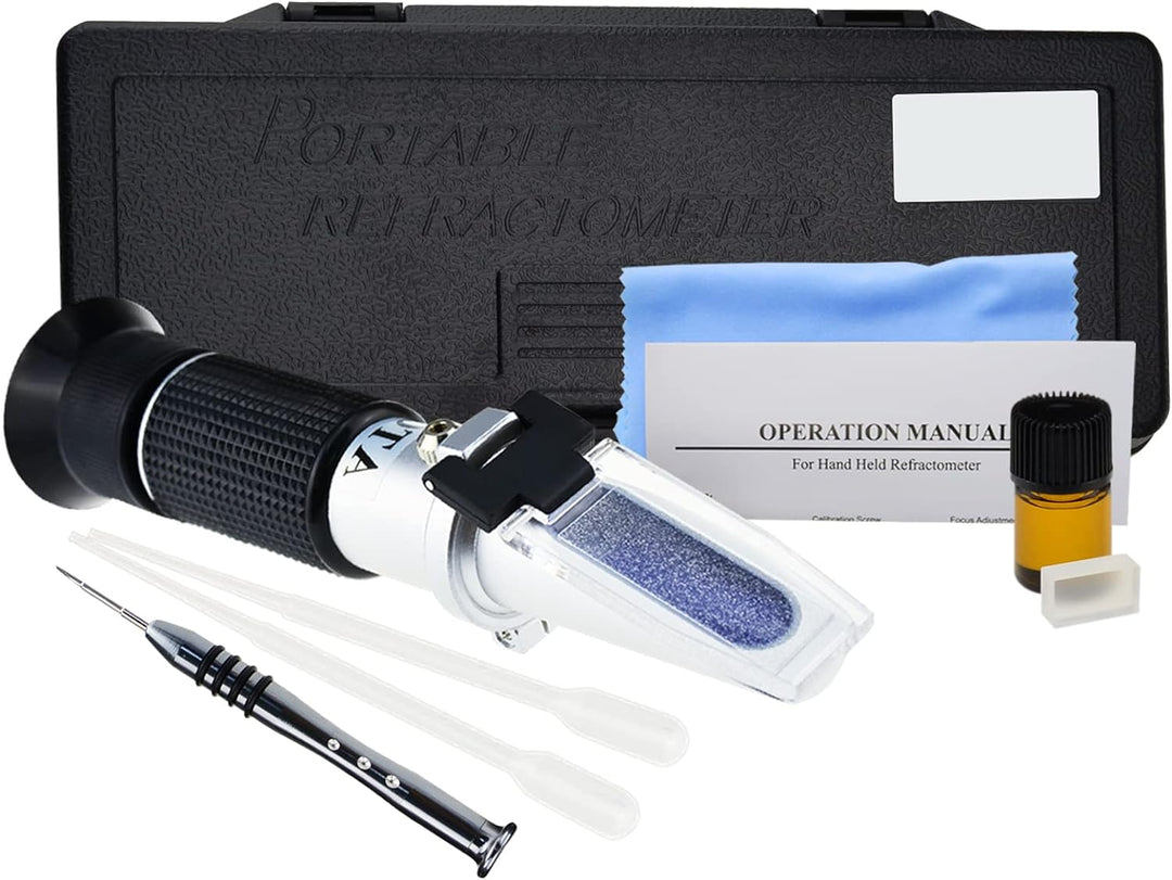 DANOPLUS Honig Feuchtigkeit 58~90% Brix Refraktometer mit ATC, Handheld Hoch Messung Angebot Zucker