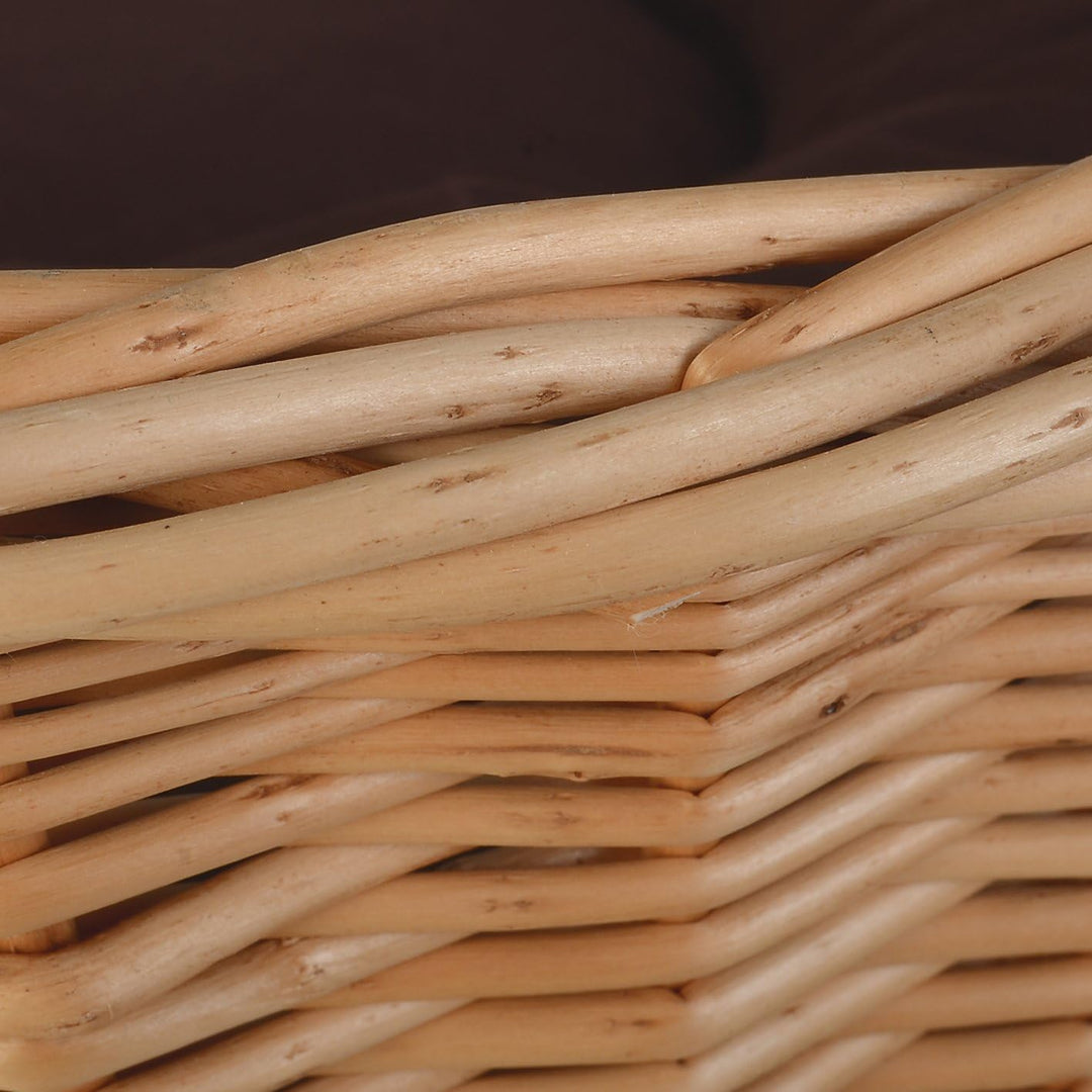 WEIDENPROFI Katzenkorb, Katzenturm aus Heller Weide inkl. 3 Kissen, Grösse ca.: Ø 48 – 58 cm x 82 cm