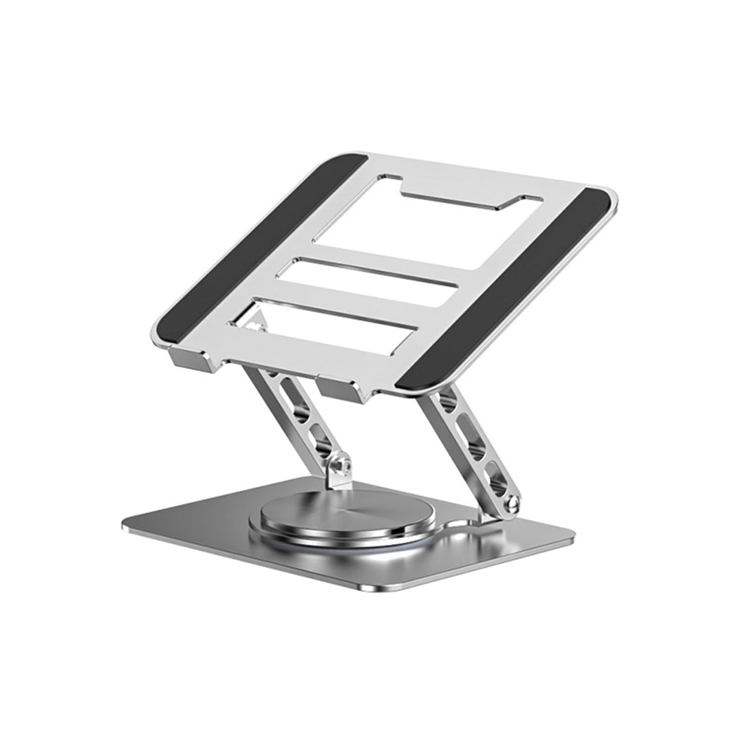 Laptop Ständer Höhenverstellbarer und Faltbar mit 360° Drehbarer Basis, Notebook Ständer Kompatibel