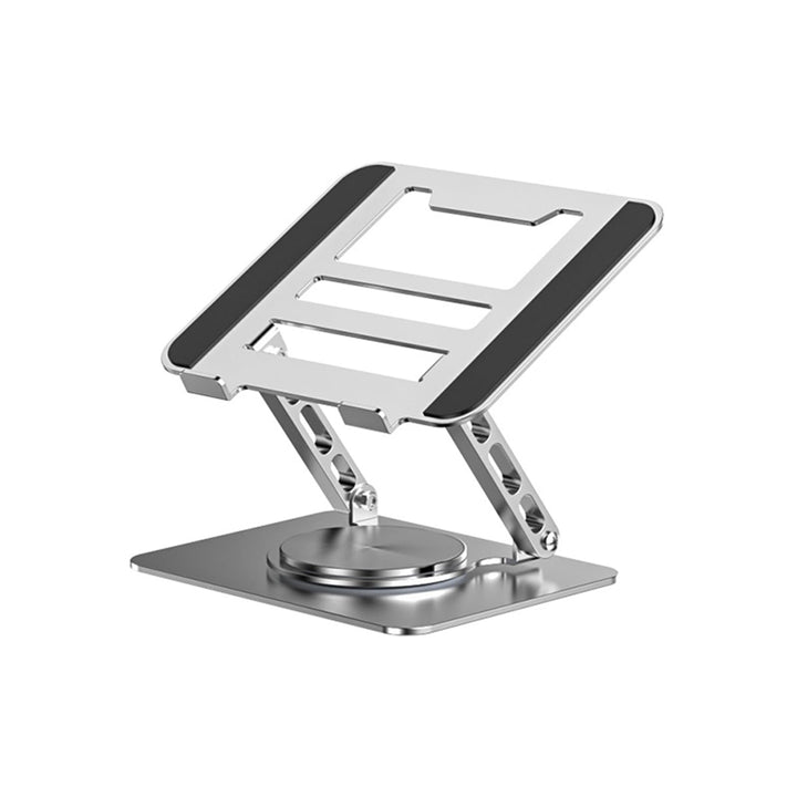 Laptop Ständer Höhenverstellbarer und Faltbar mit 360° Drehbarer Basis, Notebook Ständer Kompatibel