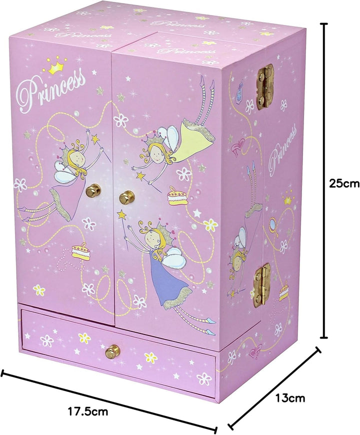 Trousselier - Prinzessin - Grosse Musikschmuckdose - Spieluhr - Schrank - Ideales Geschenk für junge