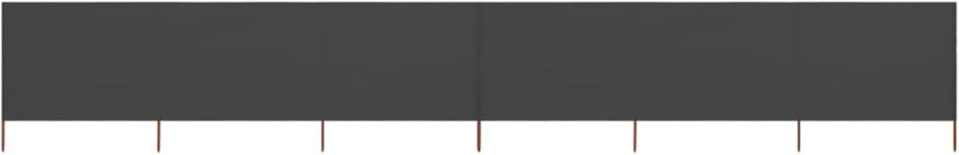 Windabweiser 800x80cm Grau - Faltbarer Vliesstoff & Holzpfahl Windschutz für grosse Flächen Model445