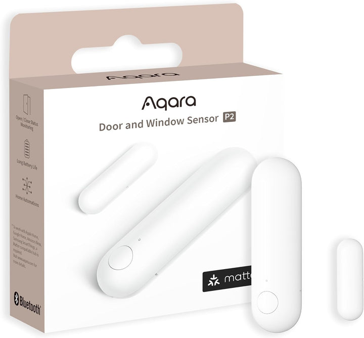 Aqara Tür- und Fenstersensor P2, Matter Over Thread, Erfordert Thread Border Router, Fernalarm, Loka