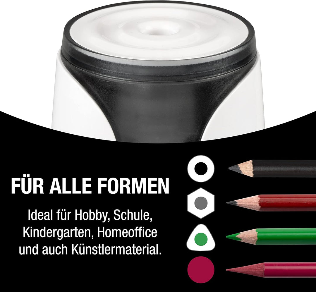 JOLLY Herbert Elektrospitzer Grosser elektrischer Spitzer für alle Stifte, auch für feine Künstlerst