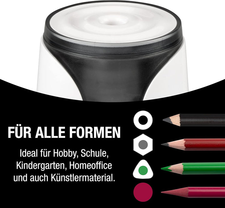 JOLLY Herbert Elektrospitzer Grosser elektrischer Spitzer für alle Stifte, auch für feine Künstlerst