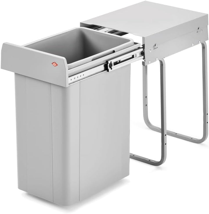 WESCO Abfallsammler, Metall, Grau, 26 x 47 cm 26 x 47 x cm, 26 x 47 x cm